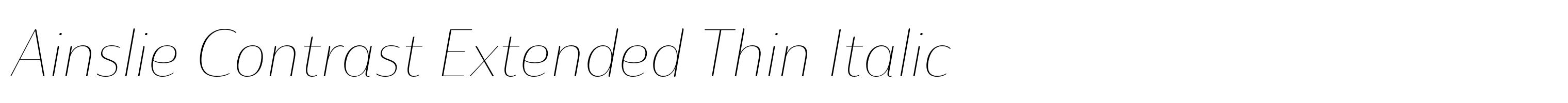 Ainslie Contrast Extended Thin Italic